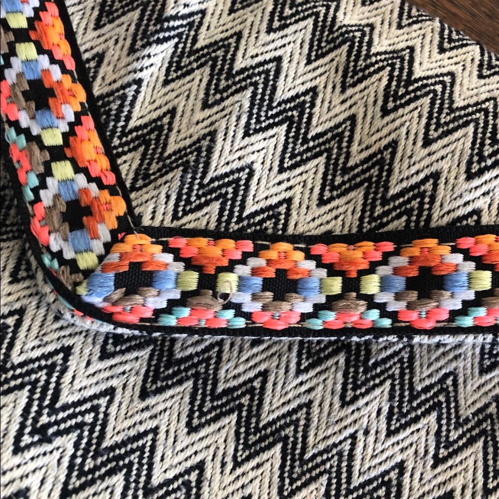 Aztec print soft clutch/crossbody